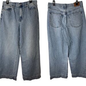 Madewell Super Wide Leg 90s High Rise Medium Wash Jeans